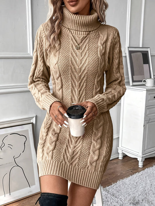Strickkleid Damen | Rollkragen & Figurbetont 3