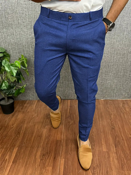 Herren Hose modern gerades Bein elastischer Bund mit Stretch Komfort 10