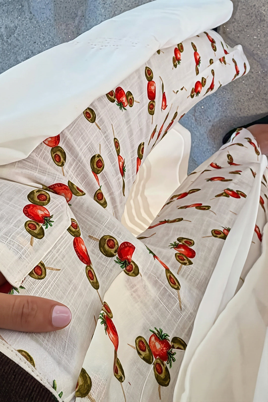 Gerade Hose Damen | Hoher Bund & Auffälliger Print
