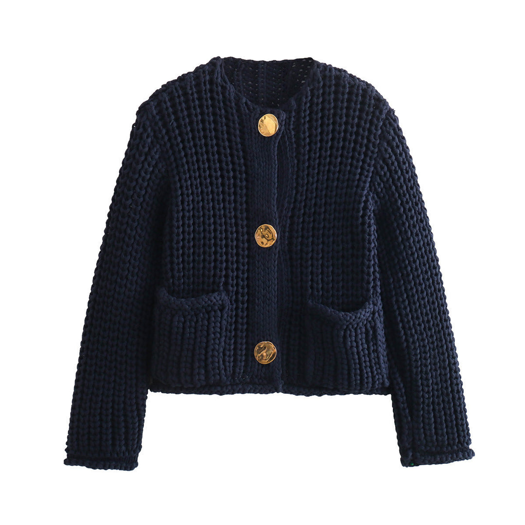 Strickjacke Damen | Knöpfe & Taschen 5