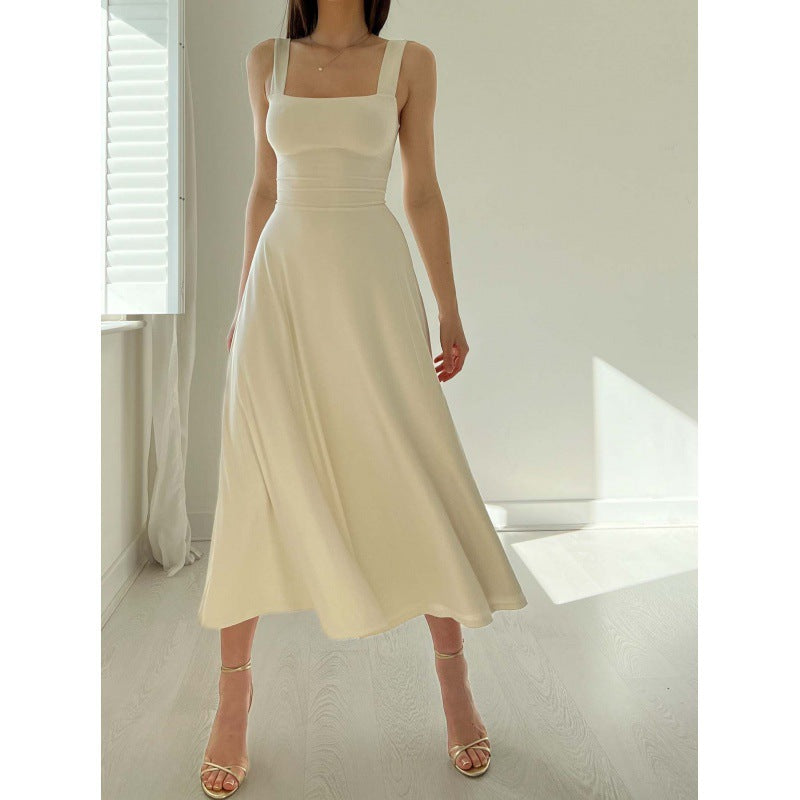 A-Linien-Midikleid Damen mit Karree-Ausschnitt - Brianna 7