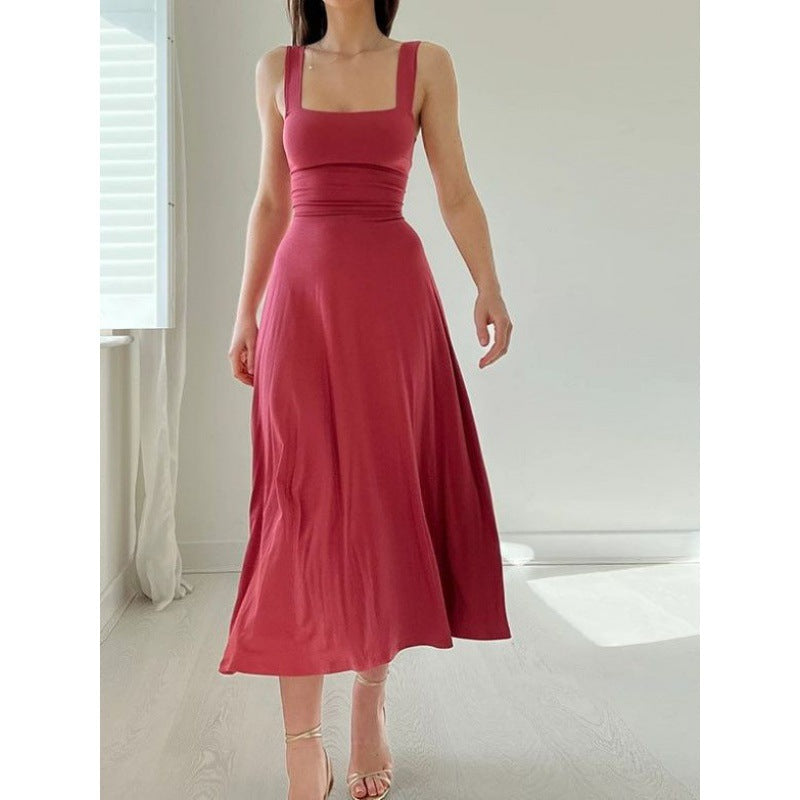 A-Linien-Midikleid Damen mit Karree-Ausschnitt - Brianna 8