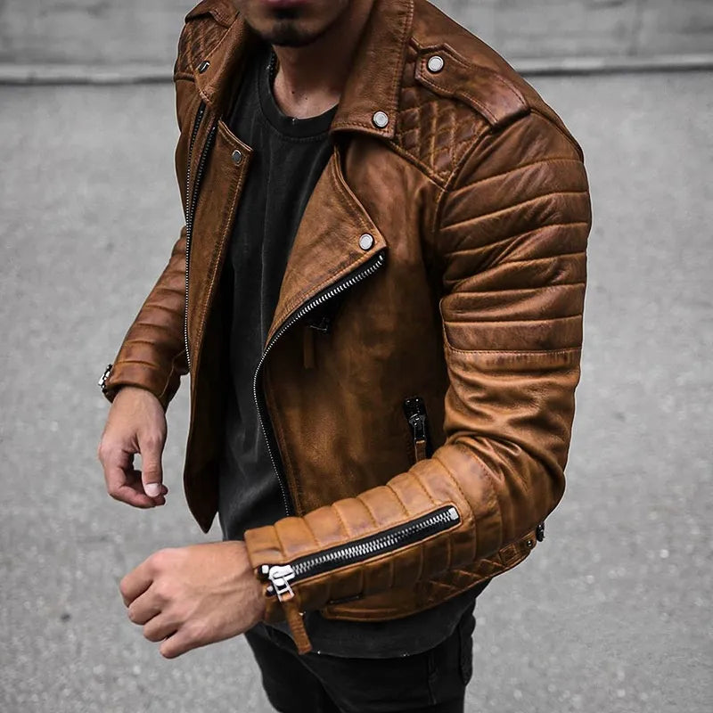 Herren Jacke klassischer Schnitt Stehkragen mit Reißverschluss zeitlos 2