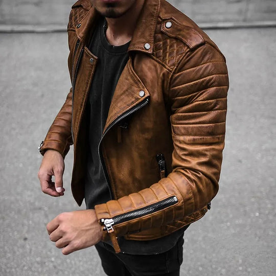 Herren Jacke klassischer Schnitt Stehkragen mit Reißverschluss zeitlos 2