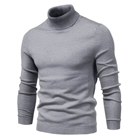 Herren Rollkragenpullover Klassisch Strickpullover Komfort 6