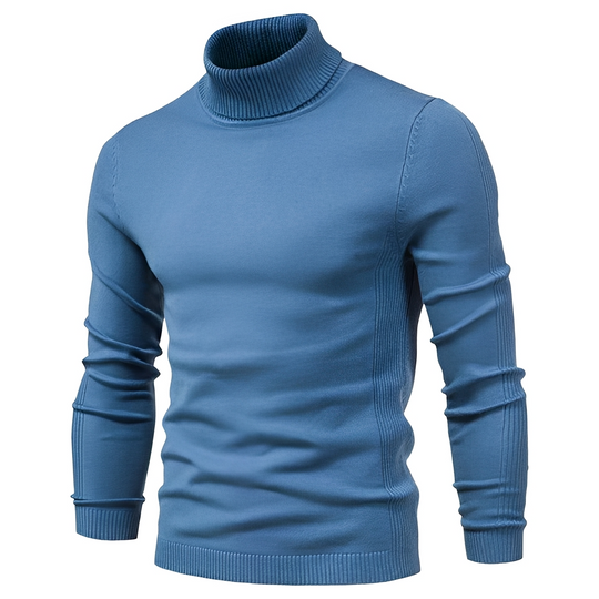 Herren Rollkragenpullover Klassisch Strickpullover Komfort 1
