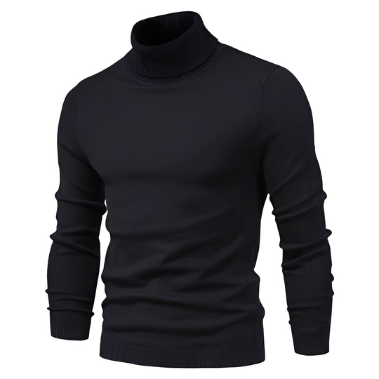 Herren Rollkragenpullover Klassisch Strickpullover Komfort 2