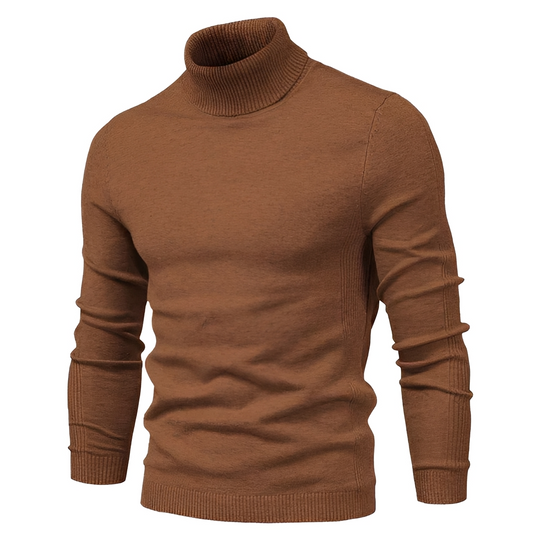 Herren Rollkragenpullover Klassisch Strickpullover Komfort 3