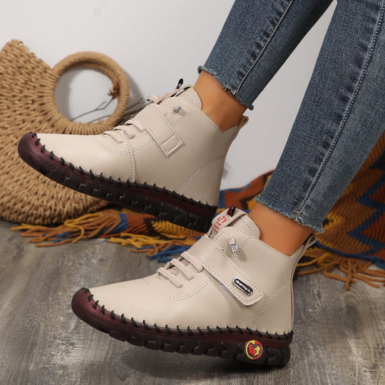 Ankle Boots Damen | Klettverschluss & Rutschfeste Sohle