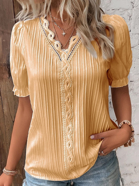 Anna™ Kanten blouse met pofmouwen 3