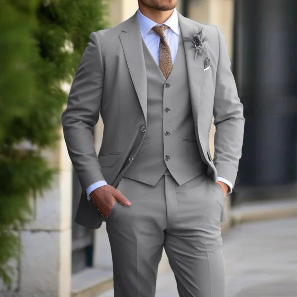 Anzug Herren | Elegantes 3-Teiliges Set