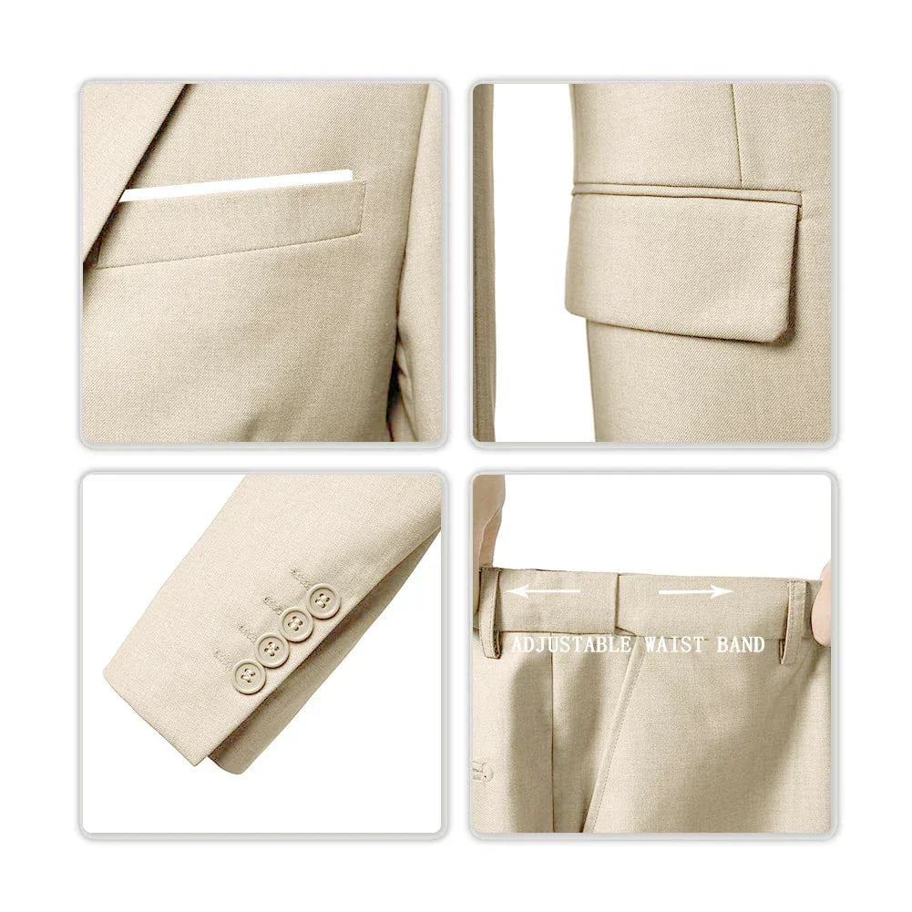 Anzug Herren | Elegantes 3-Teiliges Set