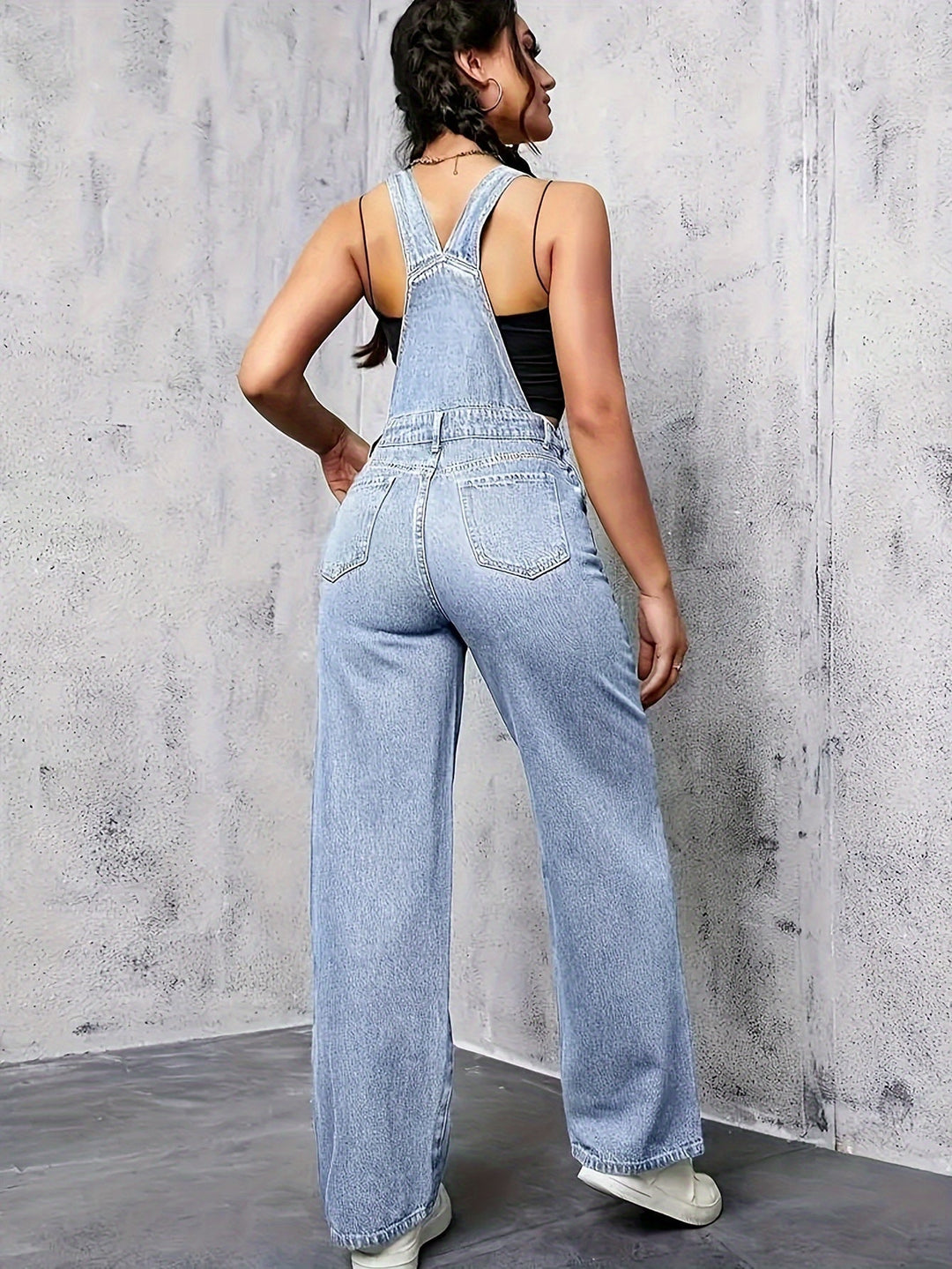 Ärmelloser Jeans-Jumpsuit Damen - Erah