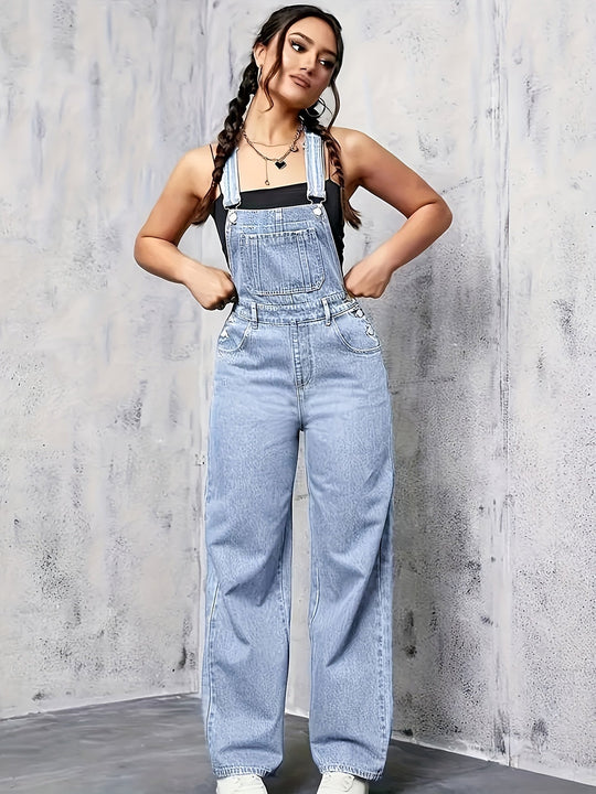 Ärmelloser Jeans-Jumpsuit Damen - Erah