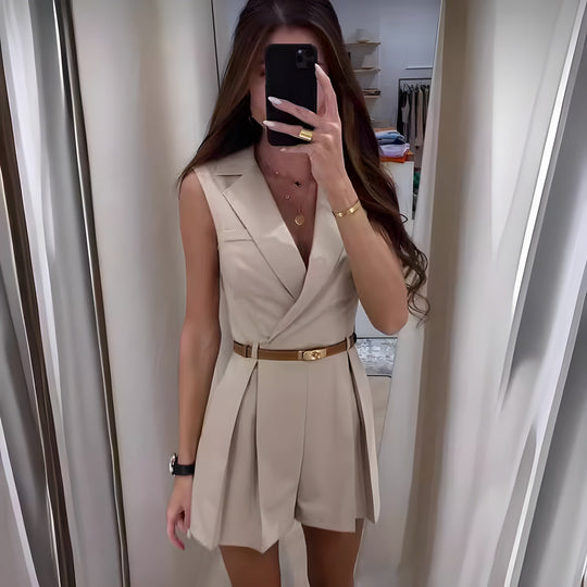 Ärmelloser Mini-Playsuit Damen - Rosalie
