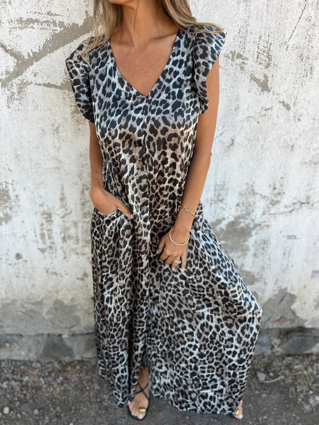 Ärmelloser Sommer-Jumpsuit Damen mit Leopardenprint - Jessica 8