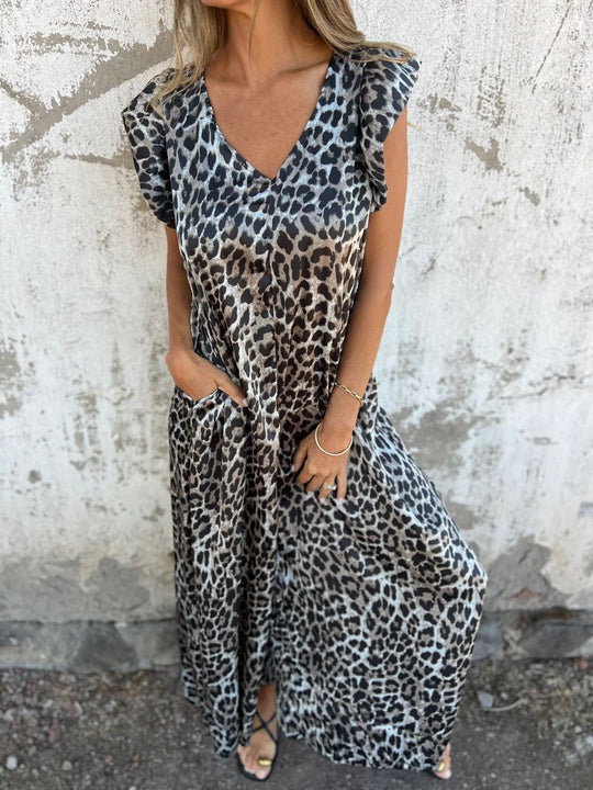 Ärmelloser Sommer-Jumpsuit Damen mit Leopardenprint - Jessica 8
