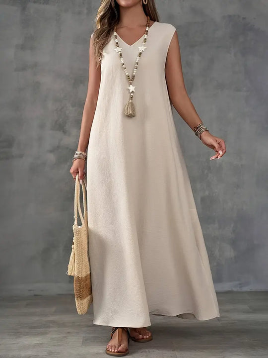 Ärmelloses Maxi-Sommerkleid Damen - Marigold