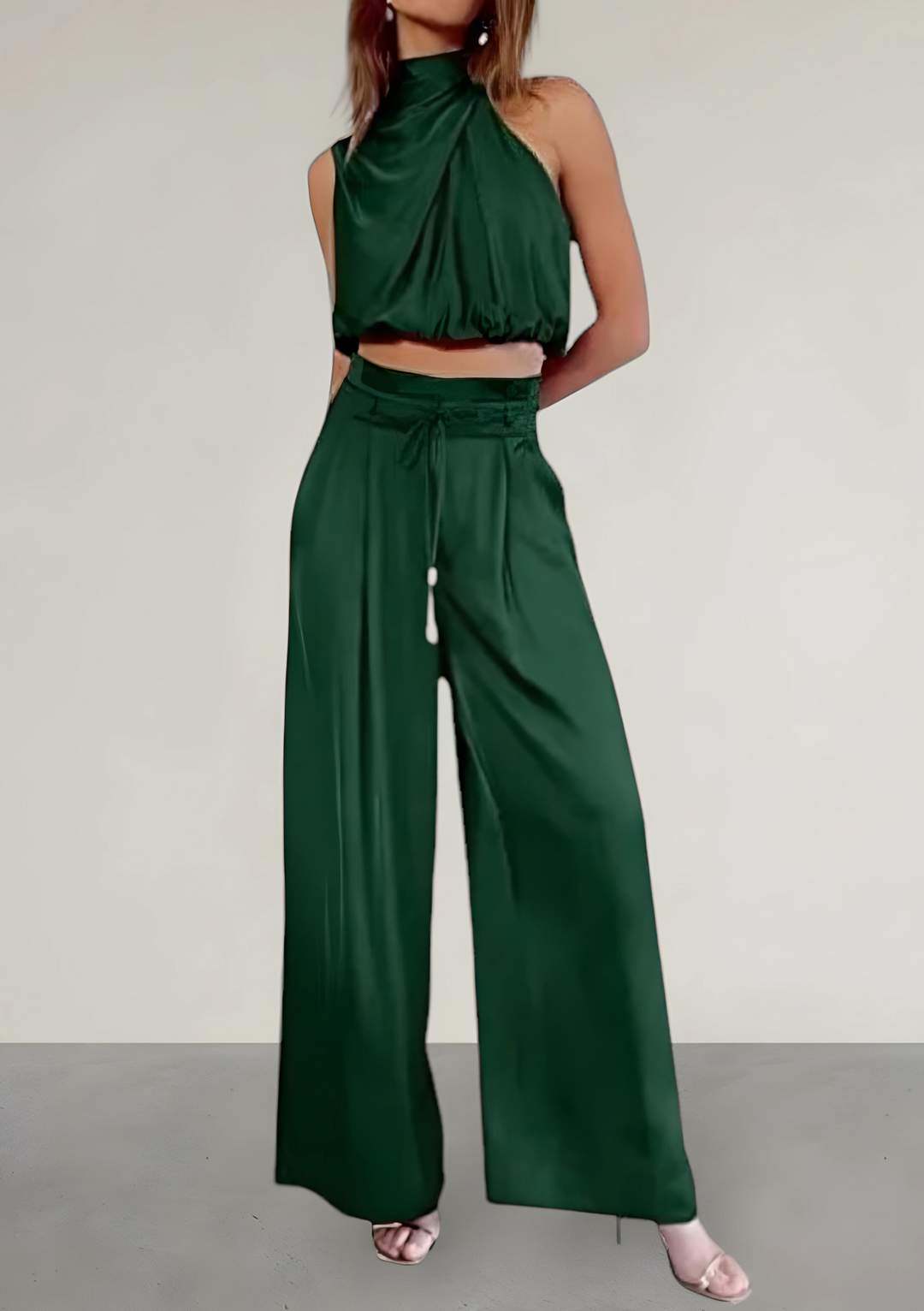 Ärmelloses Top & Weite Hose Damen – Sassie