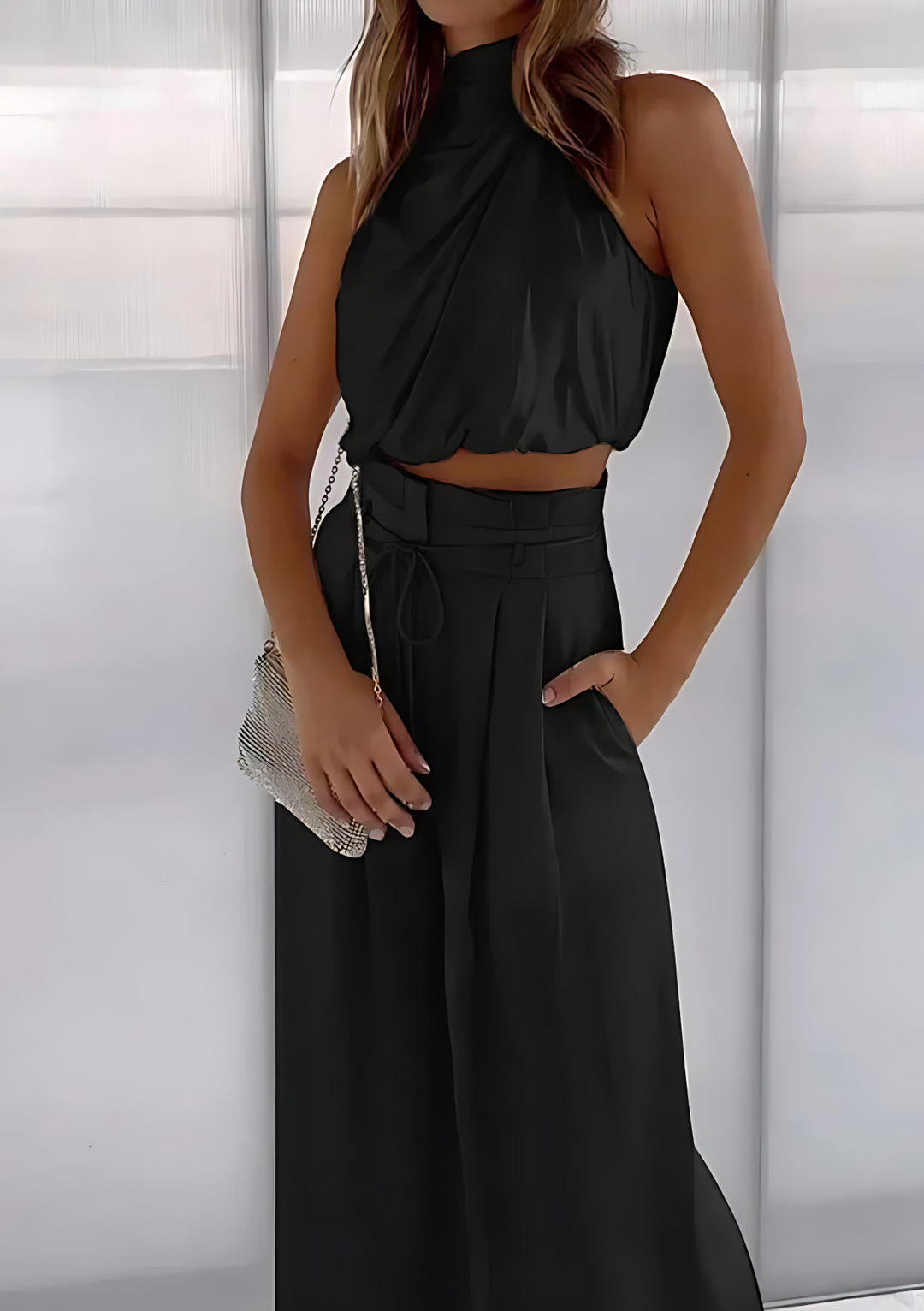 Ärmelloses Top & Weite Hose Damen – Sassie