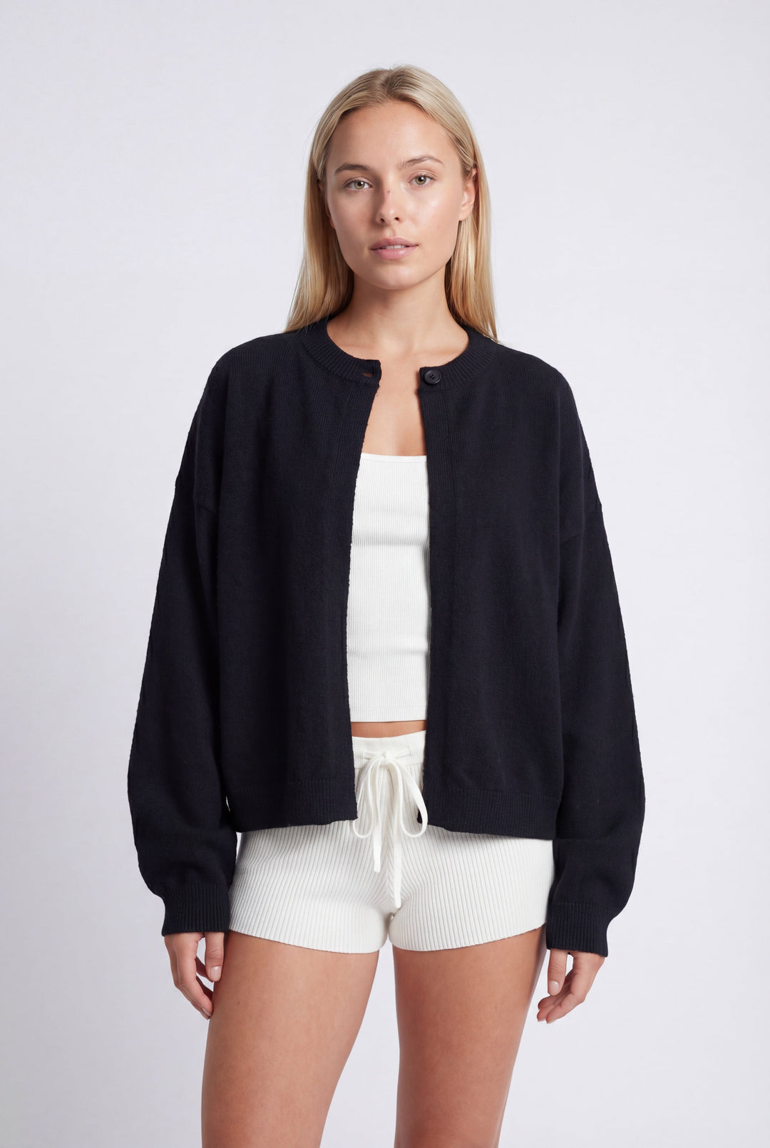 Astra Vest Dames | Oversized Pasvorm met Hoge Ronde Halslijn 0