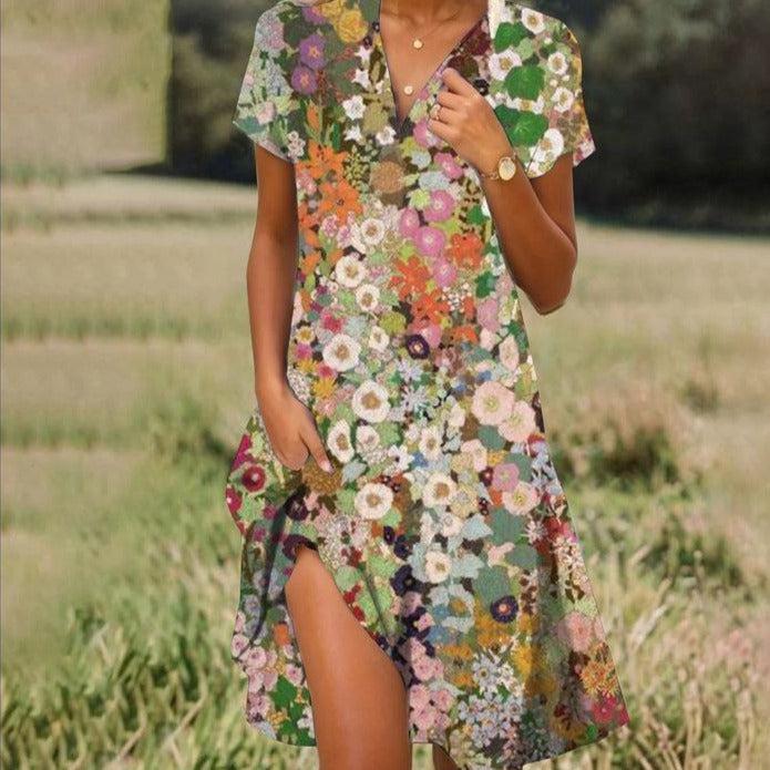 Atmungsaktives Midi-Sommerkleid Damen - Daniella 4