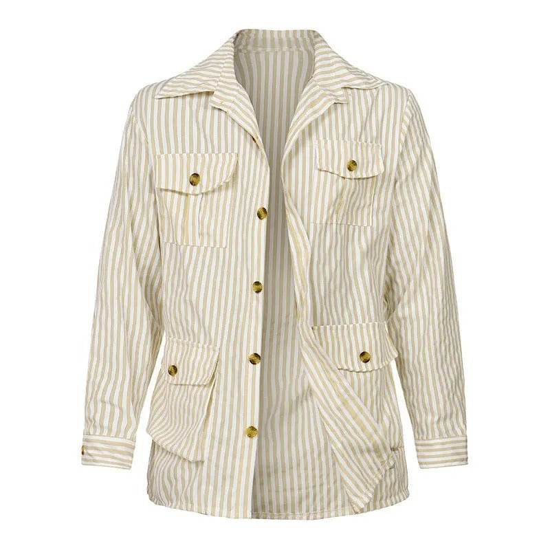 Herren Taillierte Jacke Gürtel Reißverschluss Taschen Design 1