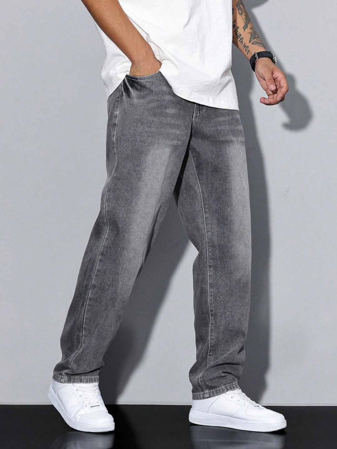 Baggy Jeans Herren | Weite Jeans mit Washed-Look 3