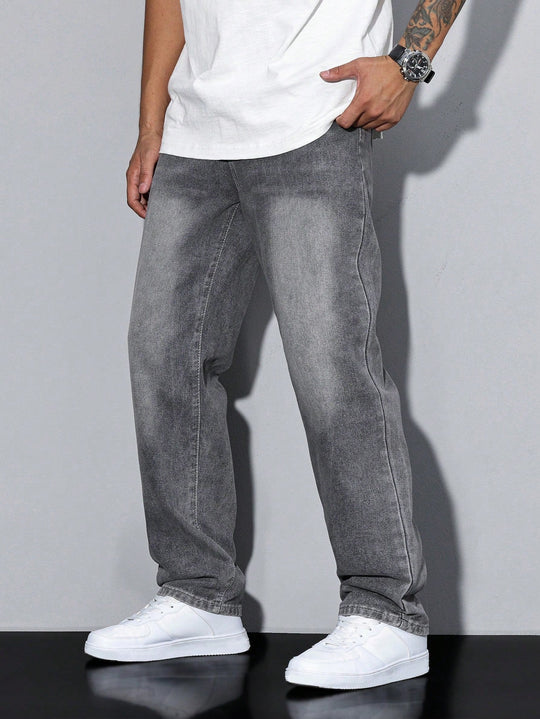 Baggy Jeans | Wijde Spijkerbroek met Washed Look