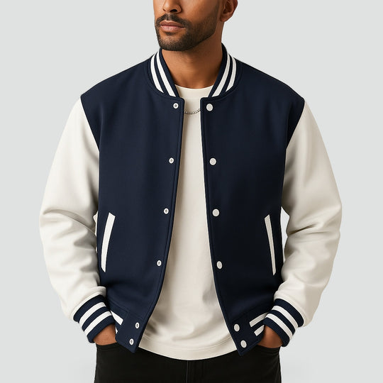 Baseballjacke Herren | Rippbündchen 1