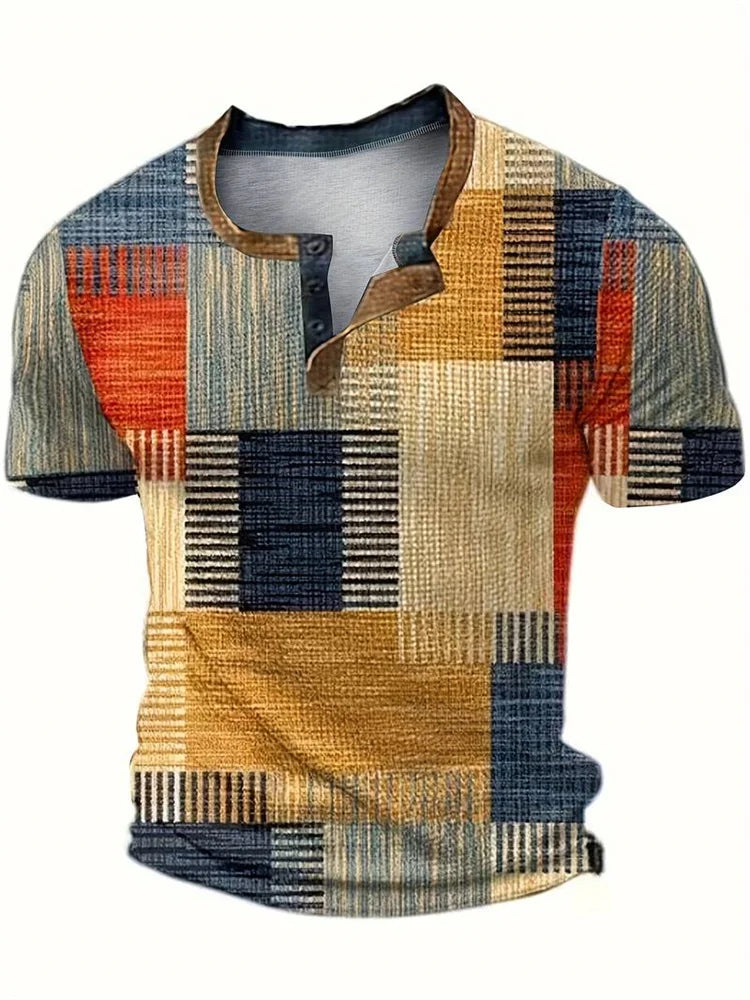 Beeckhoven ™ | Kleurrijk Heren Shirt Met Korte Mouwen 0