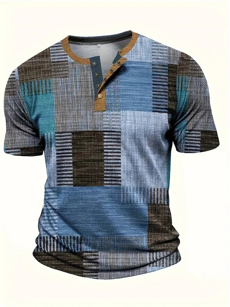 Beeckhoven ™ | Kleurrijk Heren Shirt Met Korte Mouwen 1