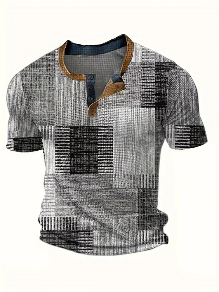 Beeckhoven ™ | Kleurrijk Heren Shirt Met Korte Mouwen 3