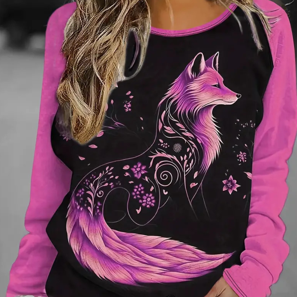 Bequemes und Mühelos Stilvolles Sweatshirt Damen mit Lockerer Passform - Sibel