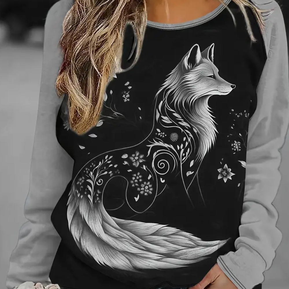 Bequemes und Mühelos Stilvolles Sweatshirt Damen mit Lockerer Passform - Sibel