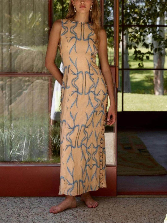 Besticktes Maxi-Sommerkleid Damen - Eve 2