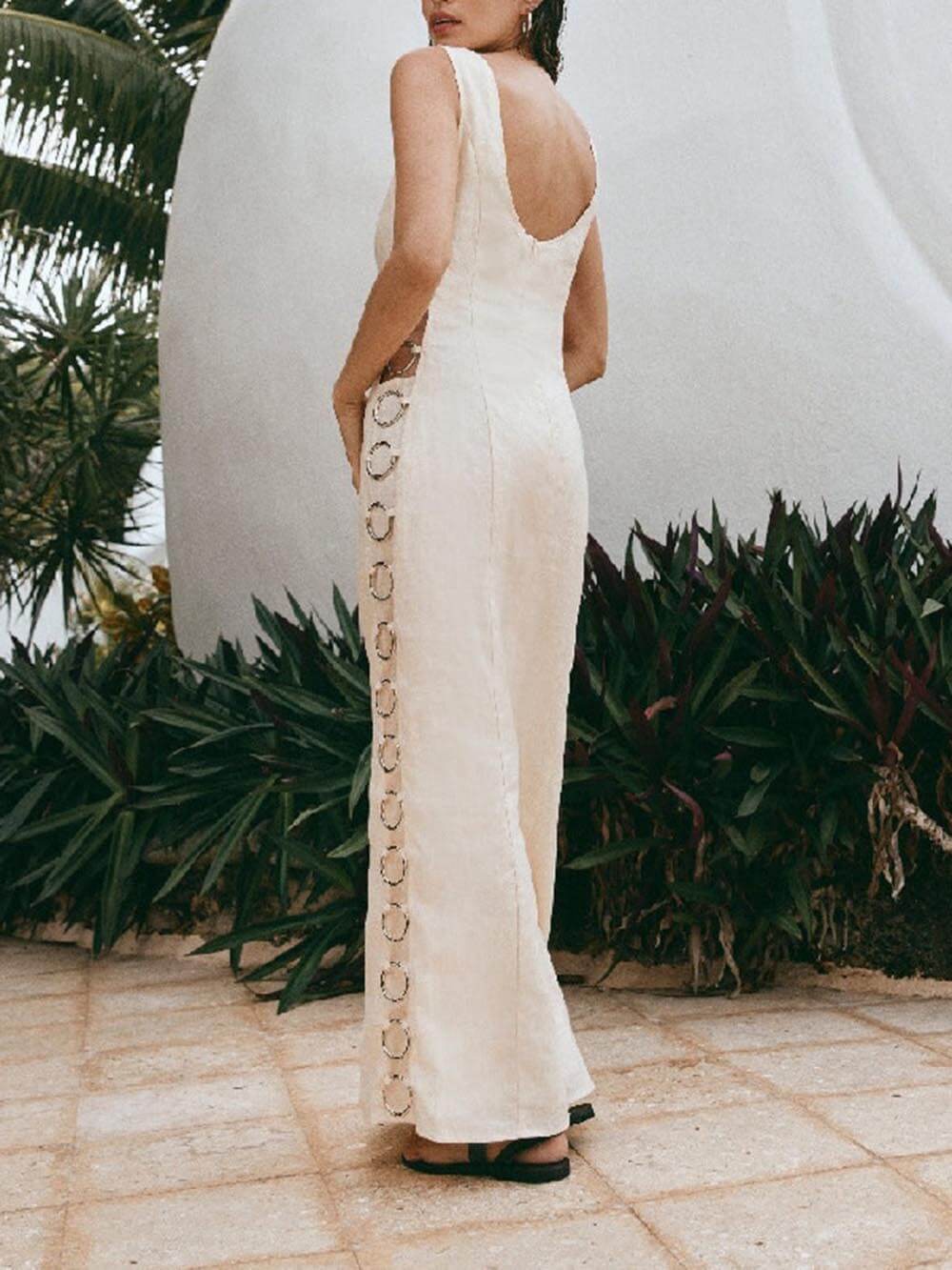 Besticktes Maxi-Sommerkleid Damen - Eve 5