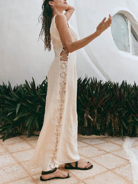 Besticktes Maxi-Sommerkleid Damen - Eve 6