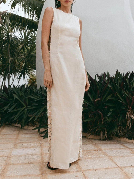 Besticktes Maxi-Sommerkleid Damen - Eve 8