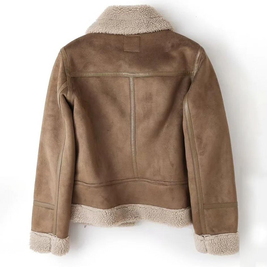 Bikerjacke Damen | Teddyfutter & Taillierter Schnitt