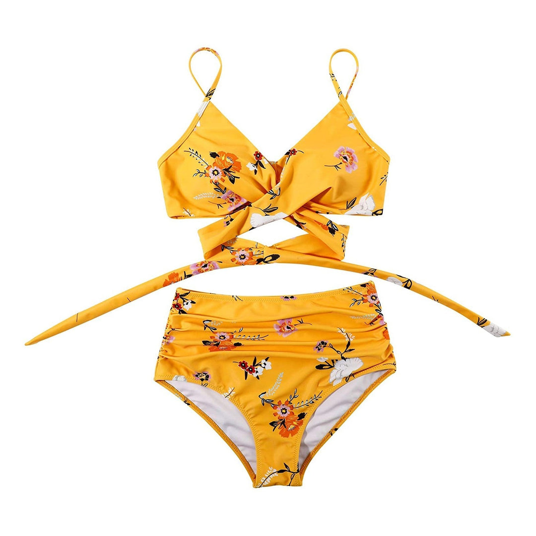 Bikini Dames | Hoge Taille & Flatterend Wikkel Top