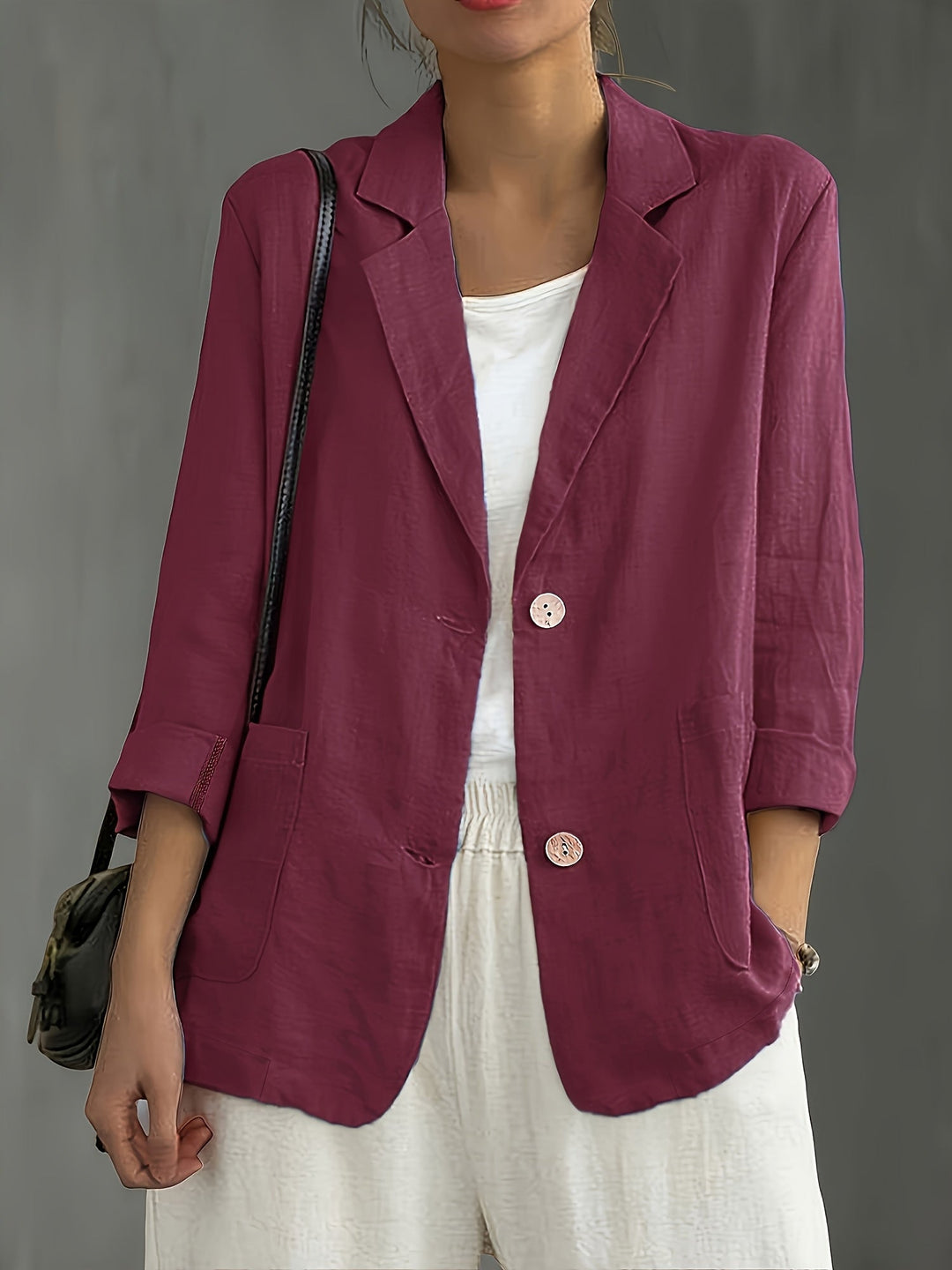 Blazer Damen | Lockere Passform & Krempelärmel 2