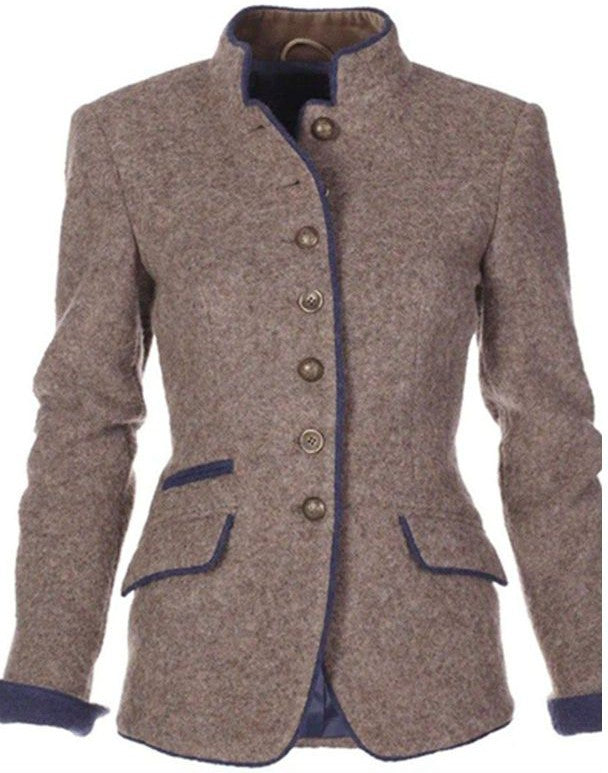 Blazer Damen | Raffinierte Kontrastpaspel & Taillierte Passform