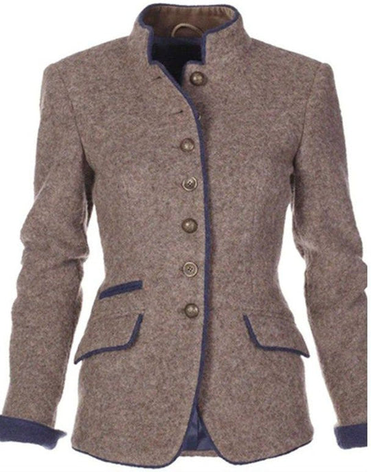 Blazer Damen | Raffinierte Kontrastpaspel & Taillierte Passform