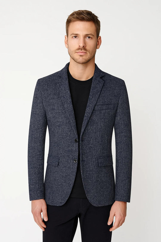 Blazer Heren | Slim Fit Silhouet & Tweeknoops Sluiting