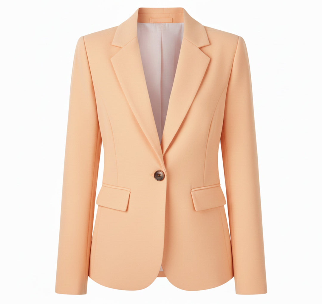 Dames Geweven Blazer Jas Comfortabel 1
