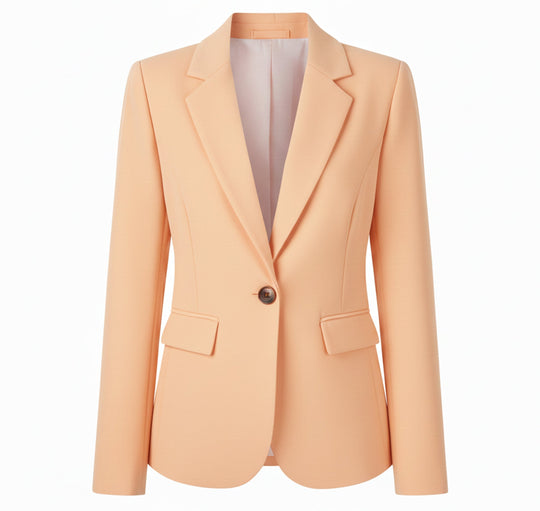 Dames Geweven Blazer Jas Comfortabel 1