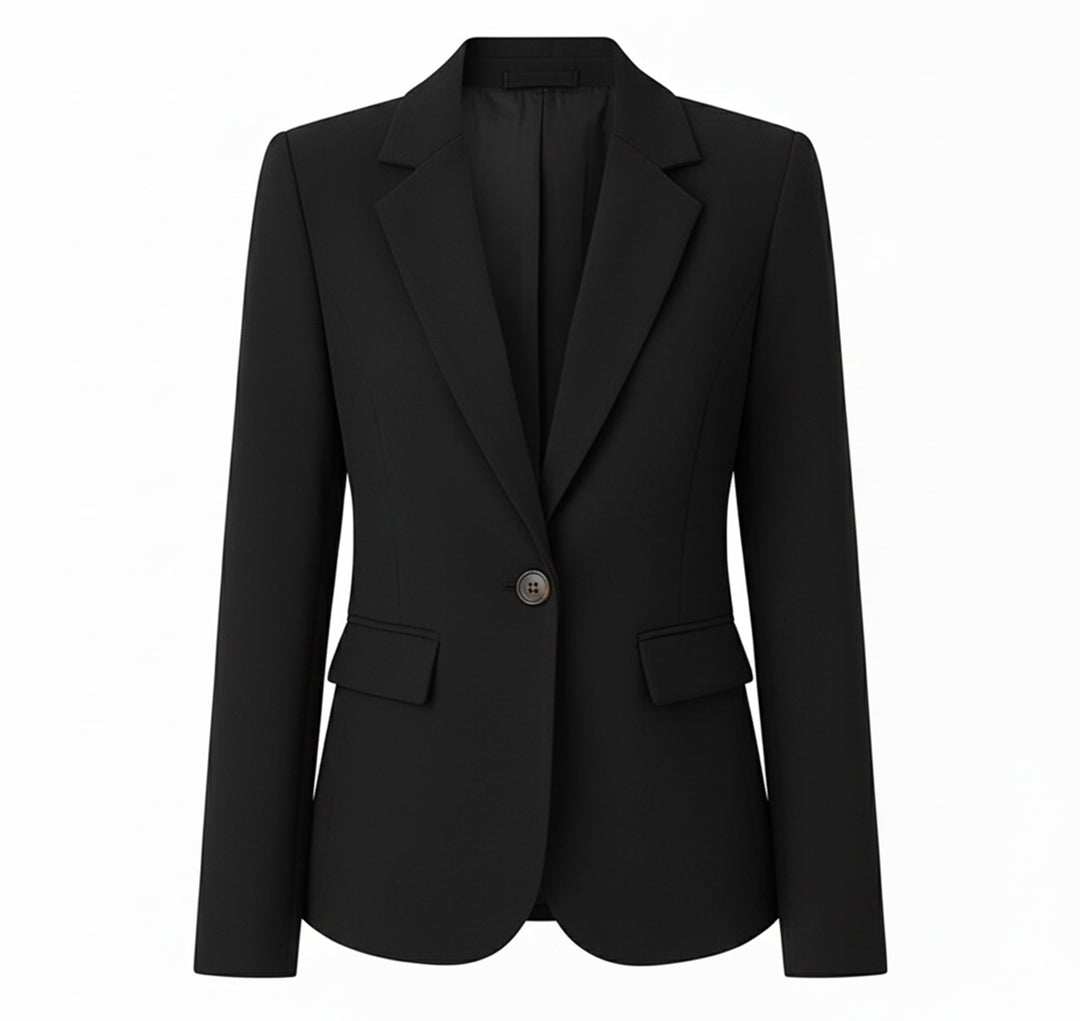 Dames Geweven Blazer Jas Comfortabel 2