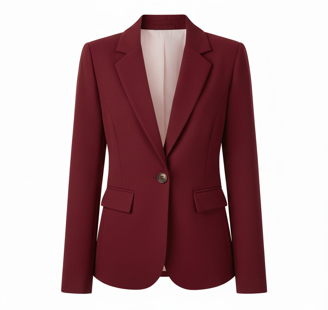 Dames Geweven Blazer Jas Comfortabel 3