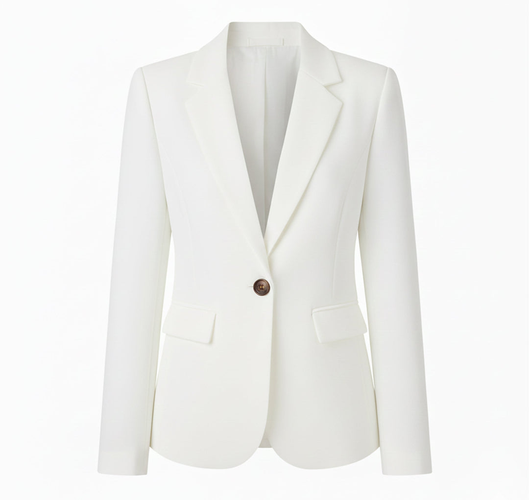 Dames Geweven Blazer Jas Comfortabel 4